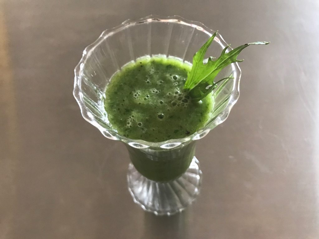 有機野菜水菜で作るスムージー